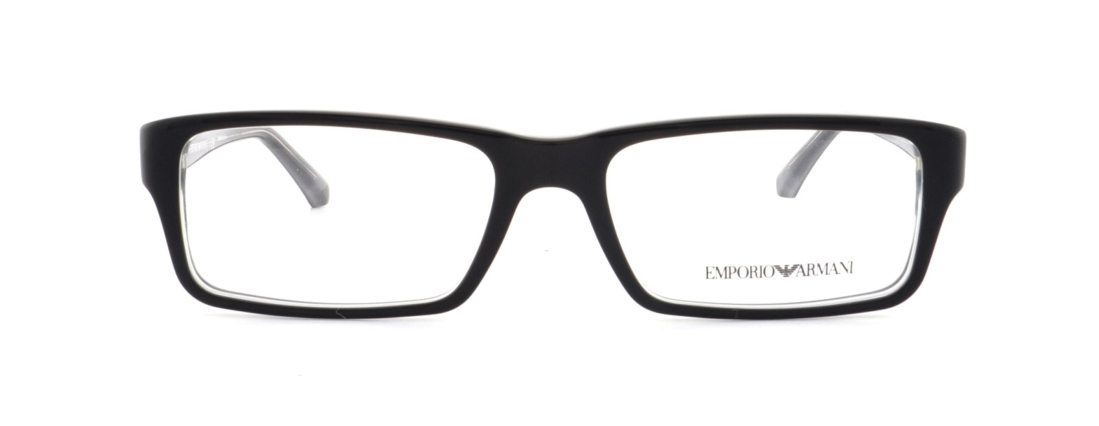 EMPORIO ARMANI Eyeglasses EA 3003 5055 Black On Gray Transparent 54MM -  