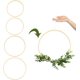 thumbnail image 3 of (Labor Day promotion!) Bamboo rings in 4 sizes for macramé, wooden flowers and bamboo, 3 of 5