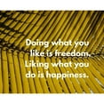 thumbnail image 3 of ArtsyQuotes 24x20 Black Modern Framed Museum Art Print Titled - Artsy Quotes Quote: Freedom and Happiness, 3 of 5