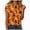 R363-Orange, variant on NOLDARES Halloween Shirts for Women Cute Ghost with Coffee Pumpkin Shirts Cute Fall Short Sleeve Graphic Tee Tops(Brick Red,M)