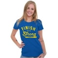 thumbnail image 4 of Finish Strong Bible Scripture Quote Womens Slim Fit Graphic Tee Brisco Brands S, 4 of 5