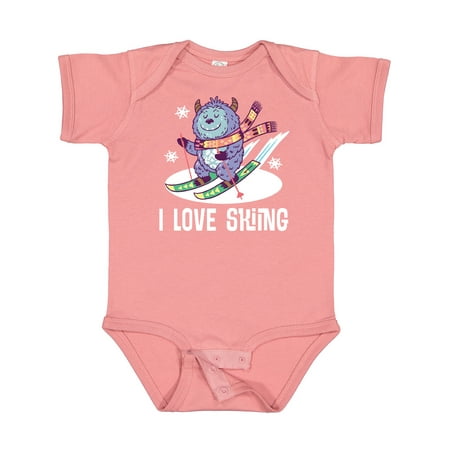 

Inktastic I Love Skiing Gift Baby Boy or Baby Girl Bodysuit