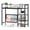 Black, variant on Costway Desktop Bookshelf, 4-Tier Desk Display Rack, Countertop Storage Organizer Black