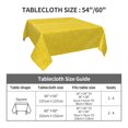 thumbnail image 7 of Wukai Yellow Glitter Waterproof Tablecloth for Kitchen Dining, Fits Square Tables for 2-4 Seats -60"x60", 7 of 7