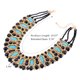 thumbnail image 3 of Collar trenzado turquesa para mujer, declaración de estilo bohemio, joyería ancha ajustable, accesorio de moda, decoración para fiestas y Ropa, zapatos y accesorios Miscelánea Azul negro Guardurnaity AP014699-04, 3 of 6