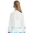 thumbnail image 3 of Sholeno Kids Girls Zipper Figure Ice Skating Top Athletic Sport Training Jacket Long Sleeve Sparkly White 6, 3 of 6
