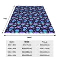 thumbnail image 3 of Sikiie Skull flower funny Ultra-Soft Micro flannel Blanket Luxury All Seasons Warm Blanket for Bedding Sofa and Travel (4 sizes)-40"x30", 3 of 7