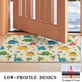 thumbnail image 3 of Beige Toned Dinosaur and Palm Tree Pattern Door Rugs,Washable Non Slip Door Mats Indoor,Decorative Door Mats,Entry Mat Indoor for Entrance,Bedroom,Kitchen,Bathroom,17"x30", 3 of 6