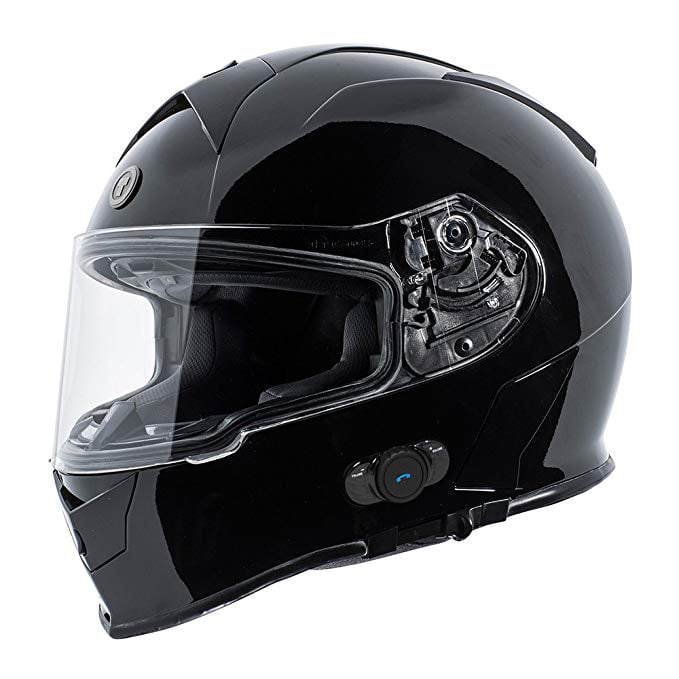 Flat Black, Large Origine O528B Pilota 3/4 Helmet with Blinc Bluetooth White Gara 