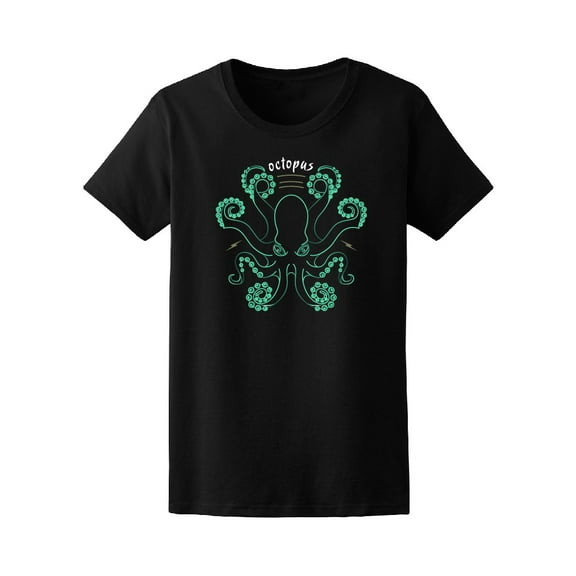 Lined Octopus T-Shirt Men -Image by Shutterstock, Male Large