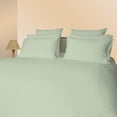 thumbnail image 3 of Just Linen 250 TC 100% Cotton Sateen, Solid Color, 4 Piece King Sheet Set with Deep Pocketed Fitted Sheet, 3 of 3