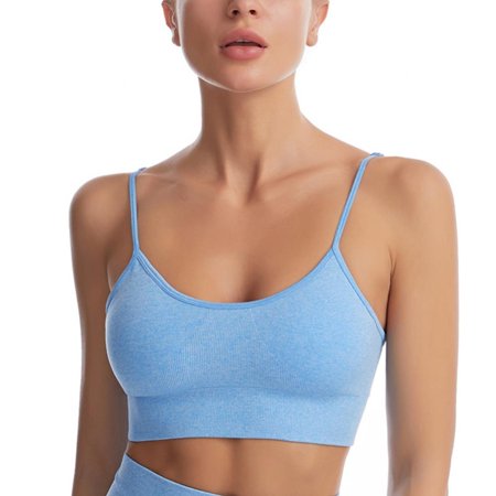 

Pretty Comy V Neck Cami Bra Padded Seamless Bralette Straps Sleeping Bra for Women Girls