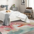 thumbnail image 4 of Unicorn Rugs for Girls Bedroom - 5x7 Rug - Unicorn Rug - Cute Fantasy Animal Area Rug - Girls Kids Gradient Rugs - Princess Red and Green Carpet, 4 of 7