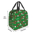 thumbnail image 3 of Honeii Cute Santa And Ho Ho Ho Print Lunch Bag Women, Lunch Box Lunch Bag for Women Adult Men, Small Leakproof Cute Lunch Tote Large Capacity Reusable, 3 of 8