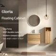 thumbnail image 3 of CITTANEO 24 Inch Bathroom Vanity with Ceramic Integral Top & Sink, 2 Soft-Closing Drawers and Invisible Handles, 3 of 6