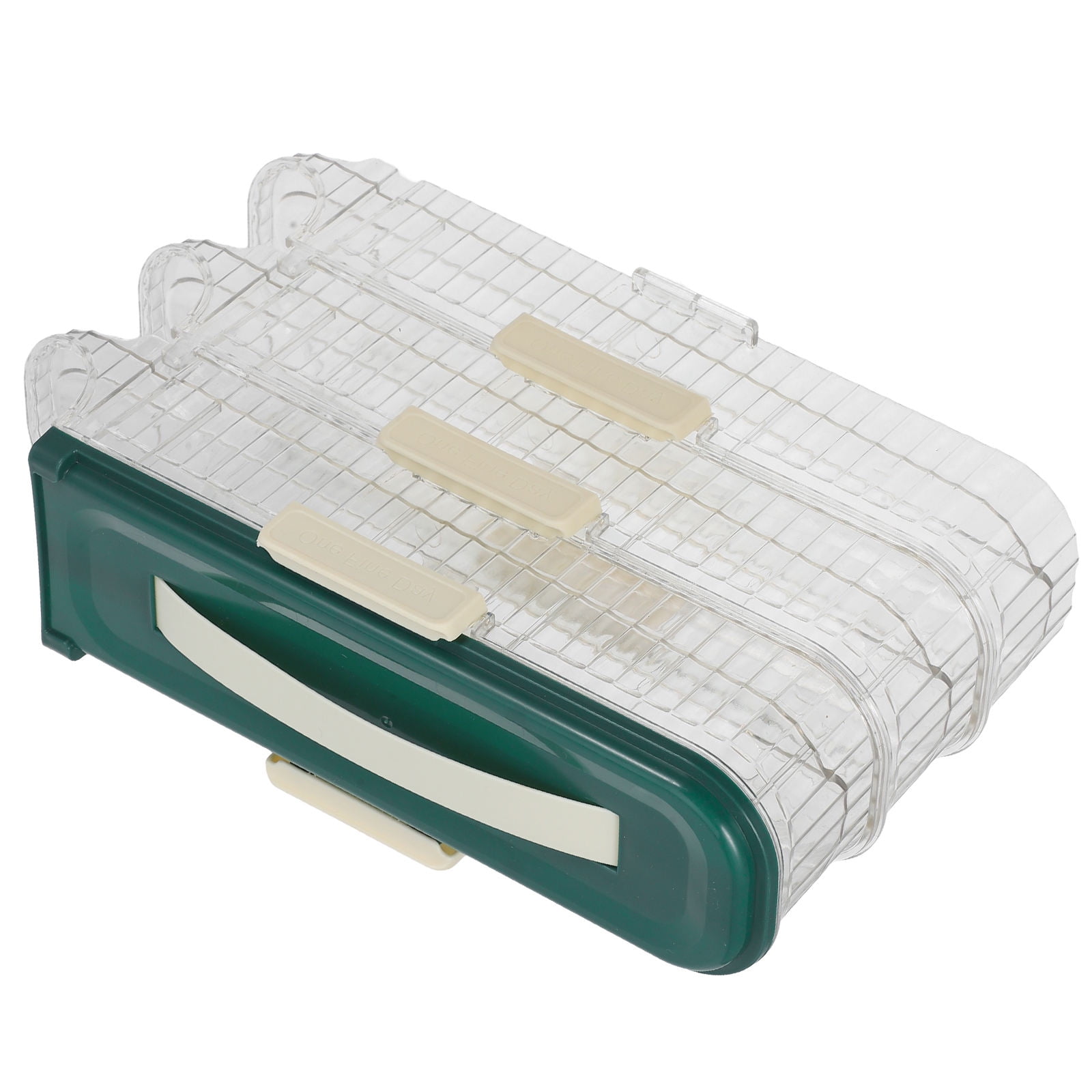 LABSERRON Egg Dispenser 1Set Green Plastic Rolling Egg Organizer For Eggs Fridge Egg Holder Refrigerator
