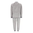thumbnail image 4 of Pijama Secret Treasures Para mujer, Estampado de Lunares y Cierre Gris Jaspe, talla G, 4 of 4