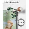 thumbnail image 6 of nqOlkjepod Outdoor Curtains for Patio Waterproof, Sage Green Coastal Outdoor Privacy Panels Grommet, Summer Ocean Starfish Shell Blackout Outside Curtains for Porch/Cabana/Pergola 54"x84", 1 Panel, 6 of 8