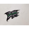 thumbnail image 2 of Thin Green Line Tattered 4 Pack I Support The Military Decal Sticker American Flag Car Truck (4 Pack), 2 of 2