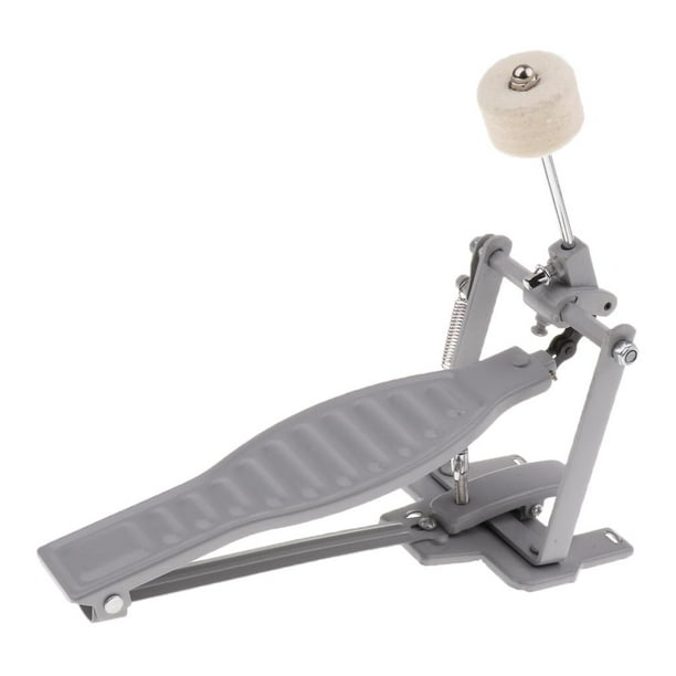 Nuevo pedal de bombo individual, cadena de bombo, percusión, regalo para niños, color plateado Plata