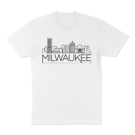 Skyline Milwaukee Wisconsin Shirt Unisex Large White