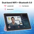 thumbnail image 3 of Android 15 Tablet with Case, 10 inch Tablets, 12GB RAM 64GB ROM 1TB Expand, 2.0Ghz Quad-Core Tablet PC, 5G WiFi, Bluetooth 5.0, 6000mAh Battery, 1280x800 FHD Screen, 2MP+8MP Dual Cameras, GMS, Pink, 3 of 7