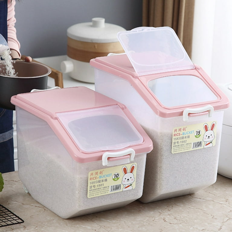 Insect & Moisture Proof Rice Storage Box With Scoop