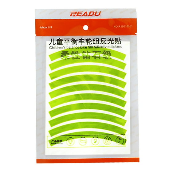 Dopebox 2024 New Clearance Wheel Reflective Sticker, Rim Reflective Film, Outdoor Decorative Sticker, Front Door Decorations (Yellow)