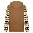 thumbnail image 4 of Penkiiy Men Women Fashion Long Sleeve Hoodie Aztec 3D Print Pullover Sweatshirts S Coffee, 4 of 4