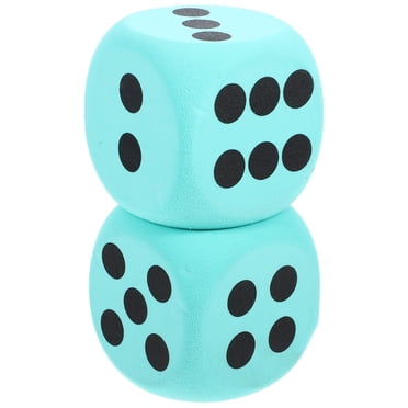 MOVTOTOP 2pcs EVA Large Dices Number Learning Dice Huge Game Dice Party Dice Funny Game Dices