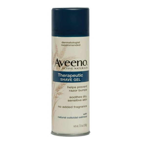 Aveeno Active Naturals Therapeutic Shave Gel with Natural Colloidal Oatmeal, 7 Oz