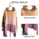 thumbnail image 3 of Capa con capucha a cuadros para mujer, poncho, capa con capucha, chal con borlas, 3 of 5