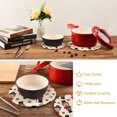 thumbnail image 4 of SKYSONIC 2 pcs Christmas Nutcracker Walnuts Pot Holders Trivets, Heat Resistant Trivets,Winter Cute Soldier Cotton Thread Weave Mats for Hot Pads Pans Pot Bowl Teapot, 4 of 7