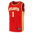 thumbnail image 2 of Men's Fanatics Jalen Johnson Red Atlanta Hawks Fast Break Replica Jersey - Icon Edition, 2 of 3