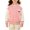 Pink, variant on Coerni Boys Girls Preppy Letterman Jacket Button-Down Fashion Contrast Outerwear Casual Versatile Teen Spring Fall Baseball Jackets