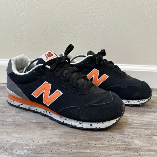 New Balance 515 V3 Mens Size 11.5 2E Black Orange Athletic Running Shoe ML515BT3