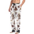 thumbnail image 5 of FREEAMG Men's Cotton Pajama Pants Lounge Sleep Pants Soft Sleepwear Pajama Bottoms with Pockets, 5 of 7