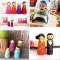 thumbnail image 4 of Muñeca con clavija de madera para 20 piezas, muñecos de Ángel con cuerpos en blanco lisos para hombre y mujer de madera sin terminar para manualidades, fiesta de boda, 4 of 4