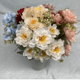 thumbnail image 2 of Xiao Hua 3 flores artificiales de peonía, flores falsas, flores artificiales para decoración de bodas, 2 of 5