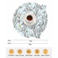 thumbnail image 6 of 15 Inch Round Placemats Set of 6, Natural Trees Branches Non Slip Heat Insulation PP Table Mats, Colored Birds Vintage Rustic Blue Washable Place Mats for Kitchen Dining Party Table Decor, 6 of 7