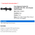 thumbnail image 2 of Front Alignment Camber Kit - Compatible with 1996 - 2016 Chrysler Town & Country 1997 1998 1999 2000 2001 2002 2003 2004 2005 2006 2007 2008 2009 2010 2011 2012 2013 2014 2015, 2 of 2