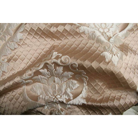 TIMES Jacquard Fabric, 55 Inch. in Width, Sample 3x3 Inch / Blush