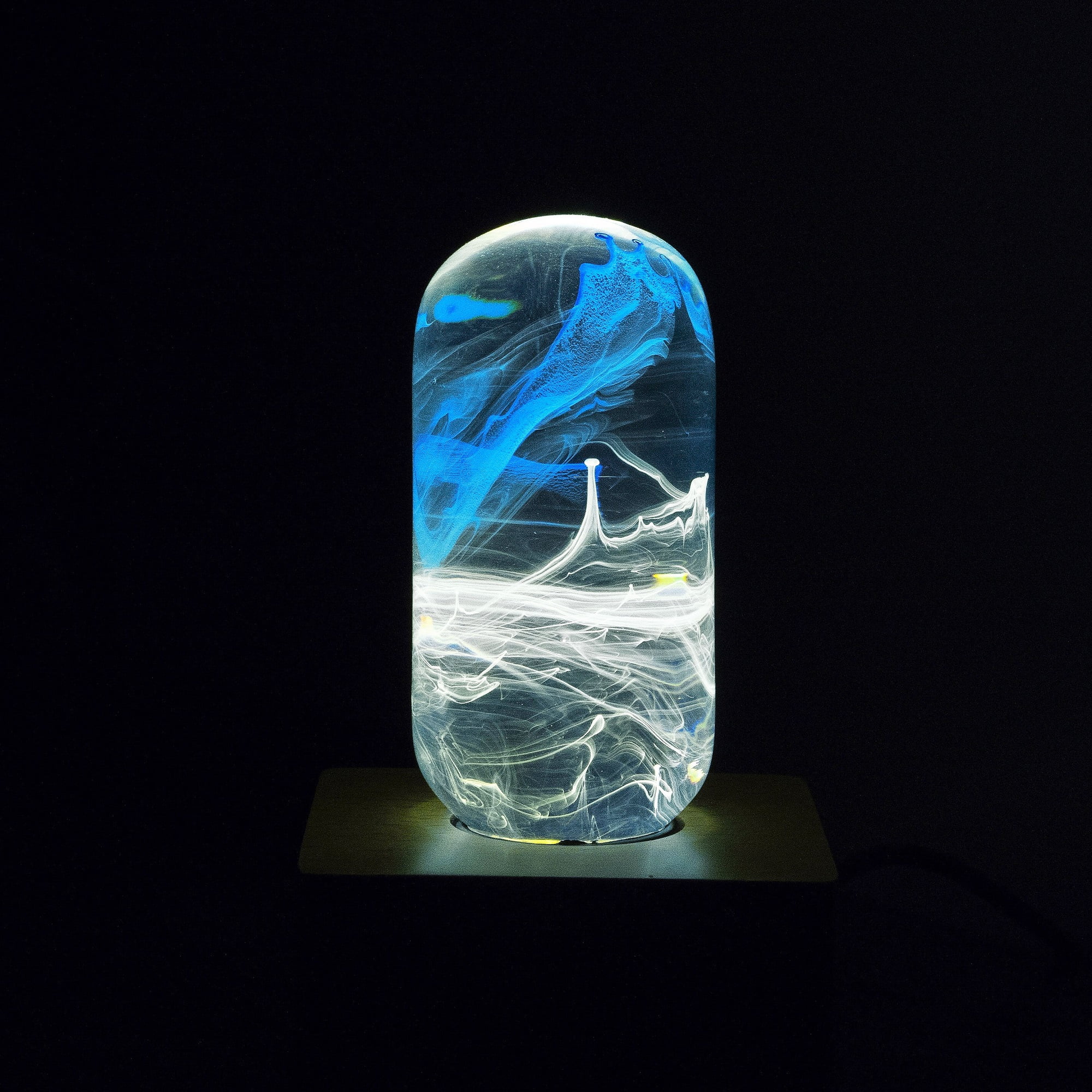 EP Light E26 E27 Edison Light Bulb Blue Ocean Decorative LED Bulb,Night Light for Bedrooms,Handmade Art fixture Unique Gifts