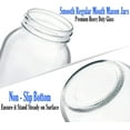 thumbnail image 2 of Regular-Mouth Glass Mason Jars 16 oz - (4 Pack) - Regular Mouth Pint 16-Ounces Mason Jars With Ball Airtight lids and Bands, 2 of 4