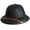 Black, variant on Sunproof Straw Bucket Hat Beach Wear Hat with Ventilation Hole for Vacation Wear