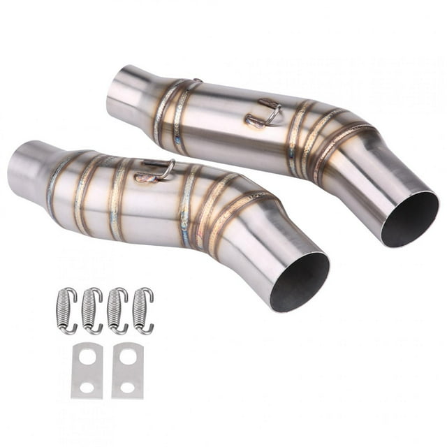 1 par de conector adaptador de tubo de enlace medio de escape de motocicleta de 51mm para Kawasaki Z1000 2010-2014 Jadeshay A