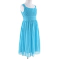 thumbnail image 3 of iiniim Kids Girls Chiffon Sleeveless Pleated Chiffon Dress Princess Birthday Party Formal 4-16, 3 of 7