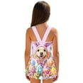 thumbnail image 2 of Uourmeti Easter Puppy Print Skirted One-Piece Swimsuit for Girls - Quick Dry, Stretchy Swim Dress for Beach & Pool Vacation, 2 of 8