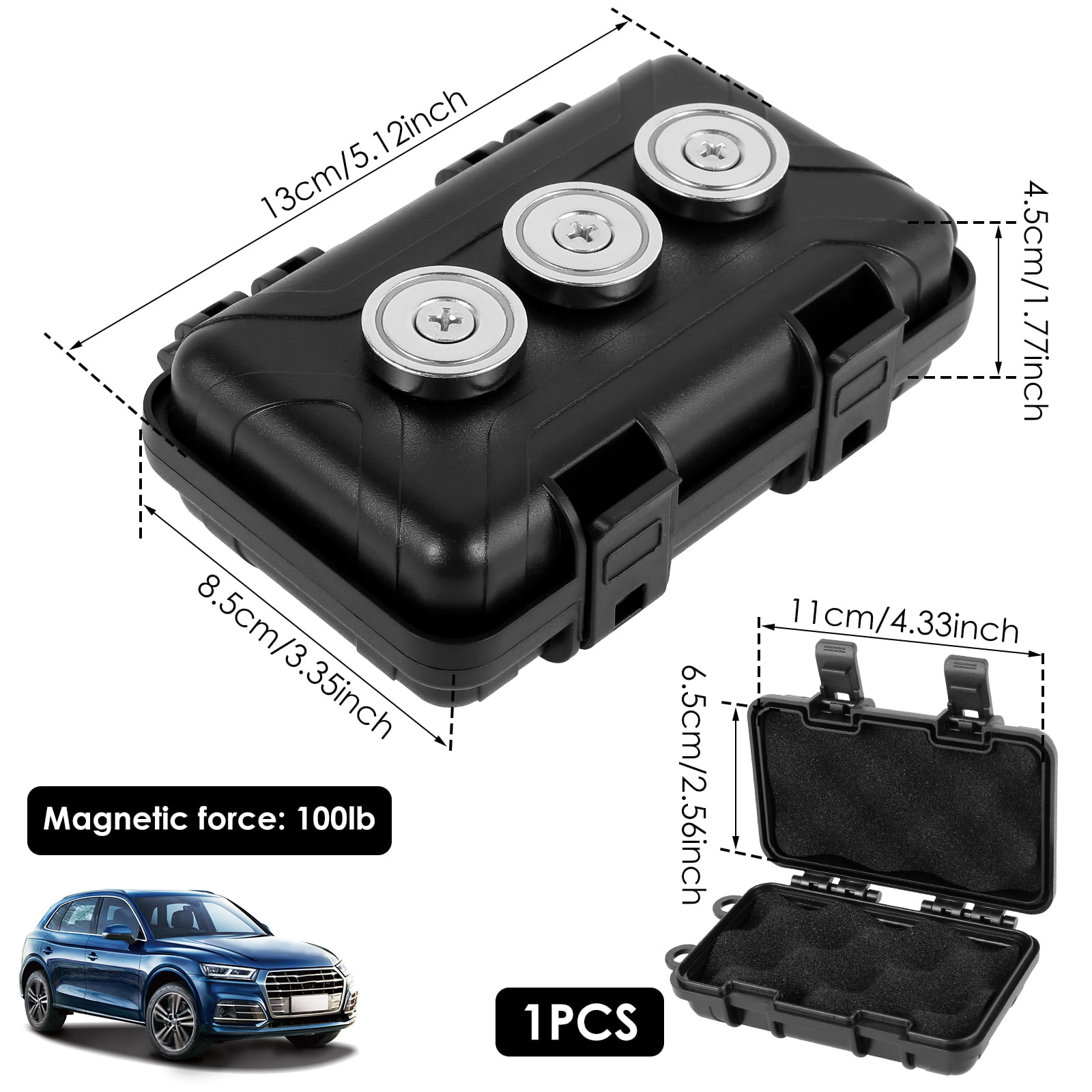 FUYGRCJ Magnetic Key Holder Under Car Hide Box photo 2