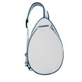 thumbnail image 5 of Baoblaze Tennis Bag Portable Lightweight Women Men Paddle Holder Carrier Racket Cover White Blue Edges, 5 of 8